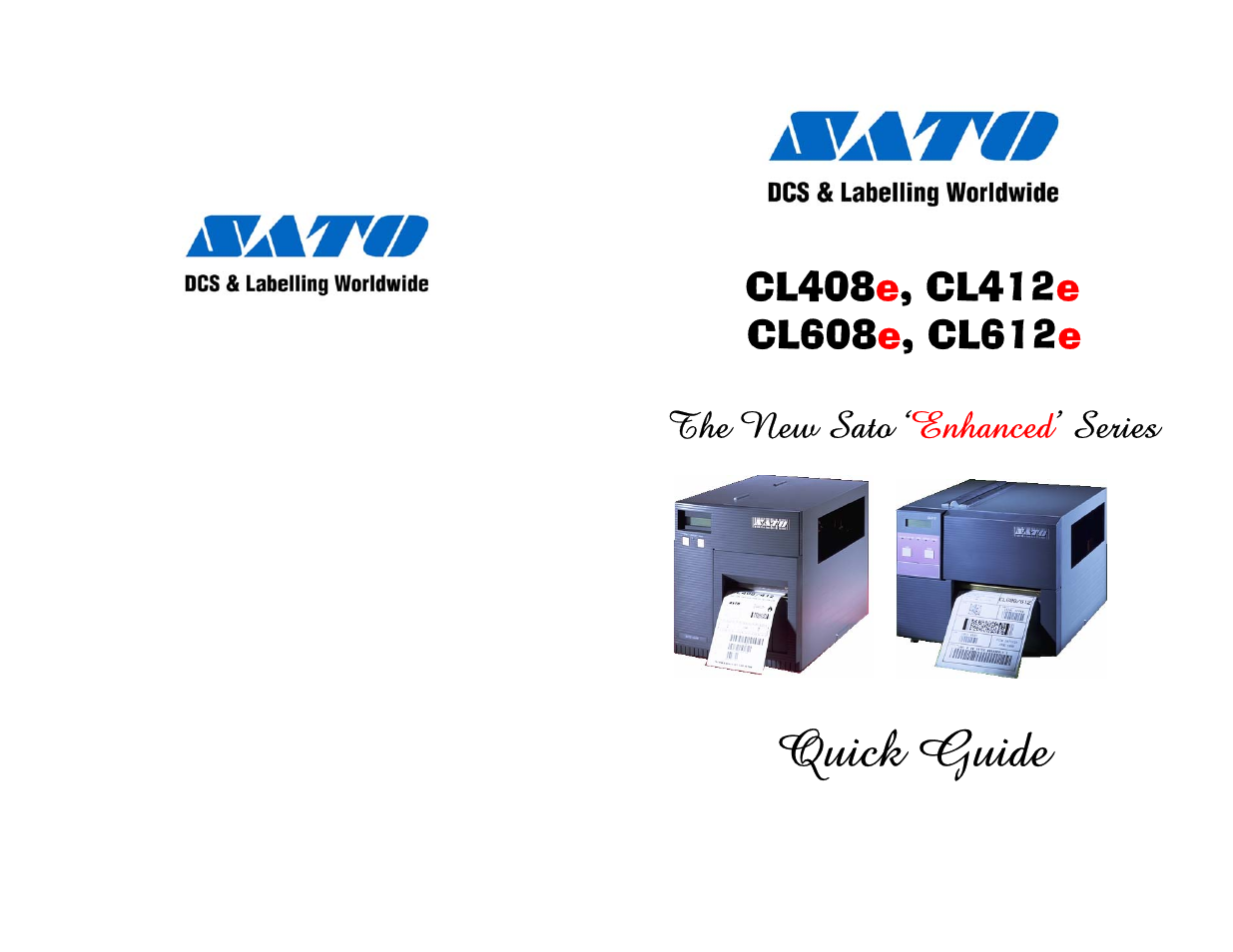 SATO CL612e User Manual | 10 pages