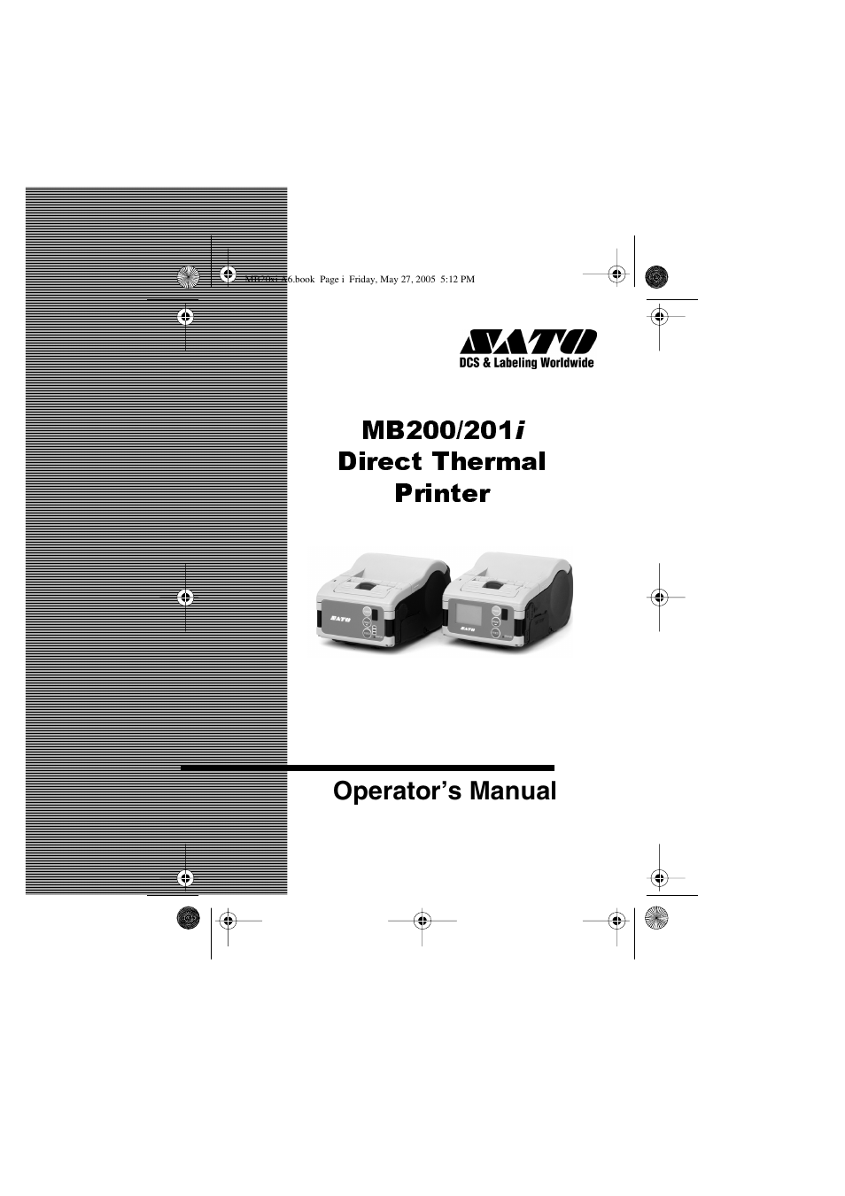 SATO MB200/201i User Manual | 71 pages