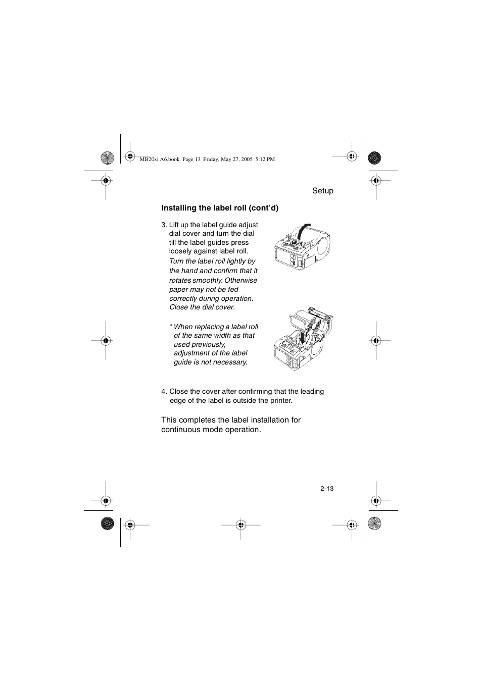 SATO MB200/201i User Manual | Page 27 / 71