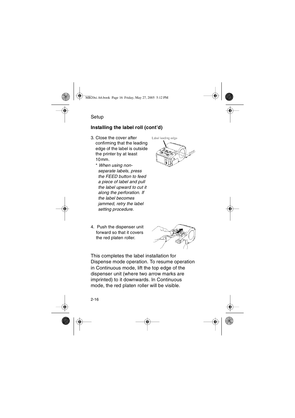 SATO MB200/201i User Manual | Page 30 / 71