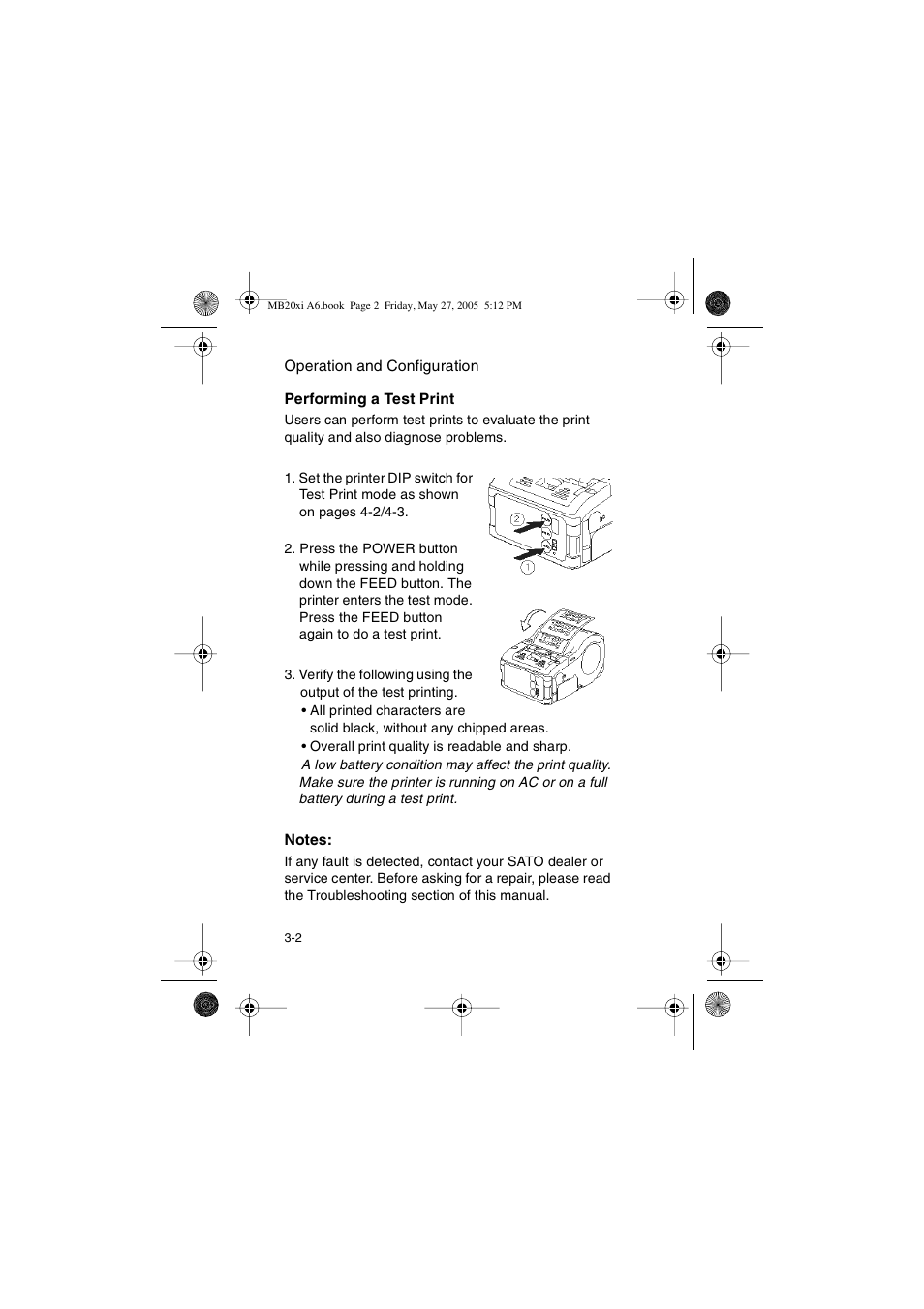 SATO MB200/201i User Manual | Page 32 / 71