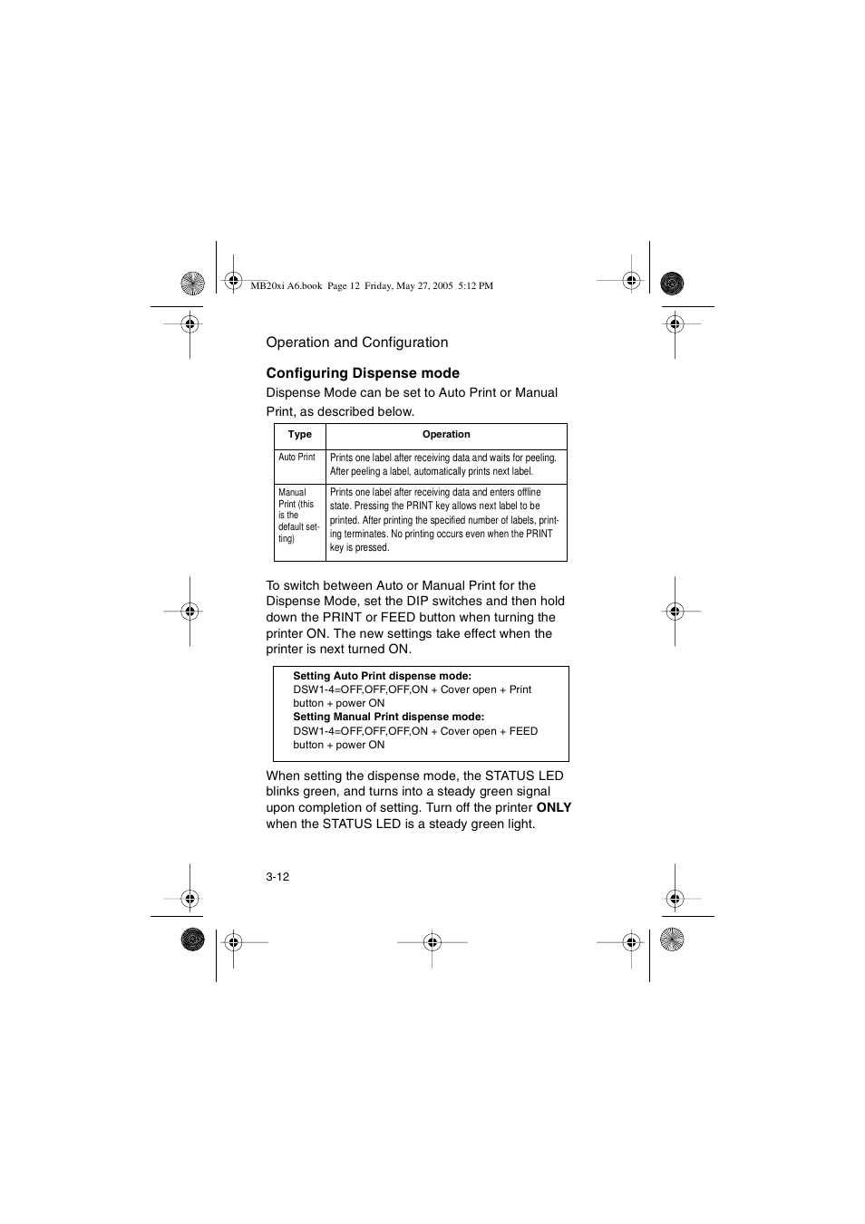 SATO MB200/201i User Manual | Page 42 / 71