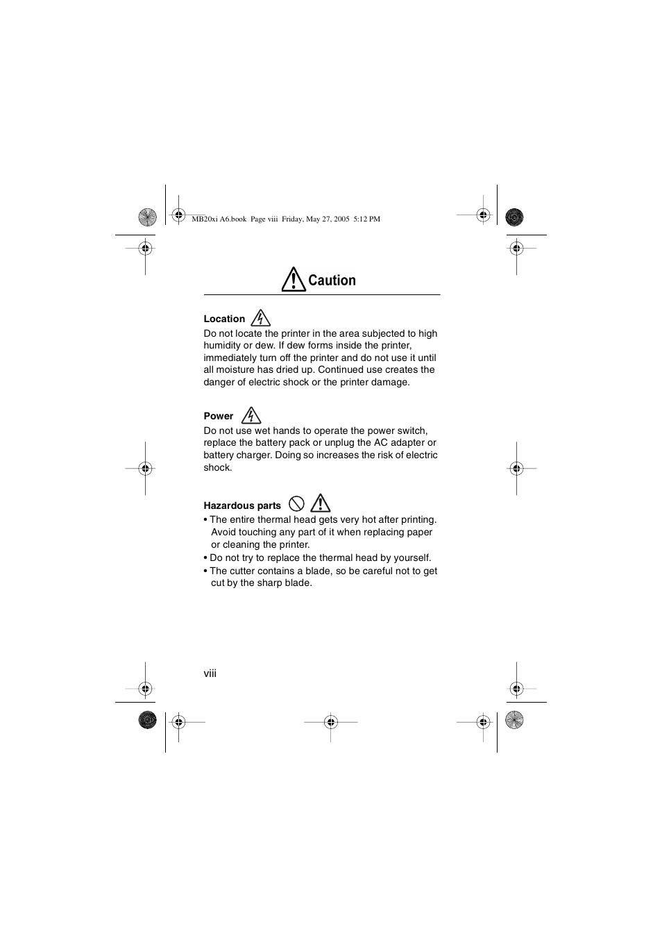 SATO MB200/201i User Manual | Page 8 / 71