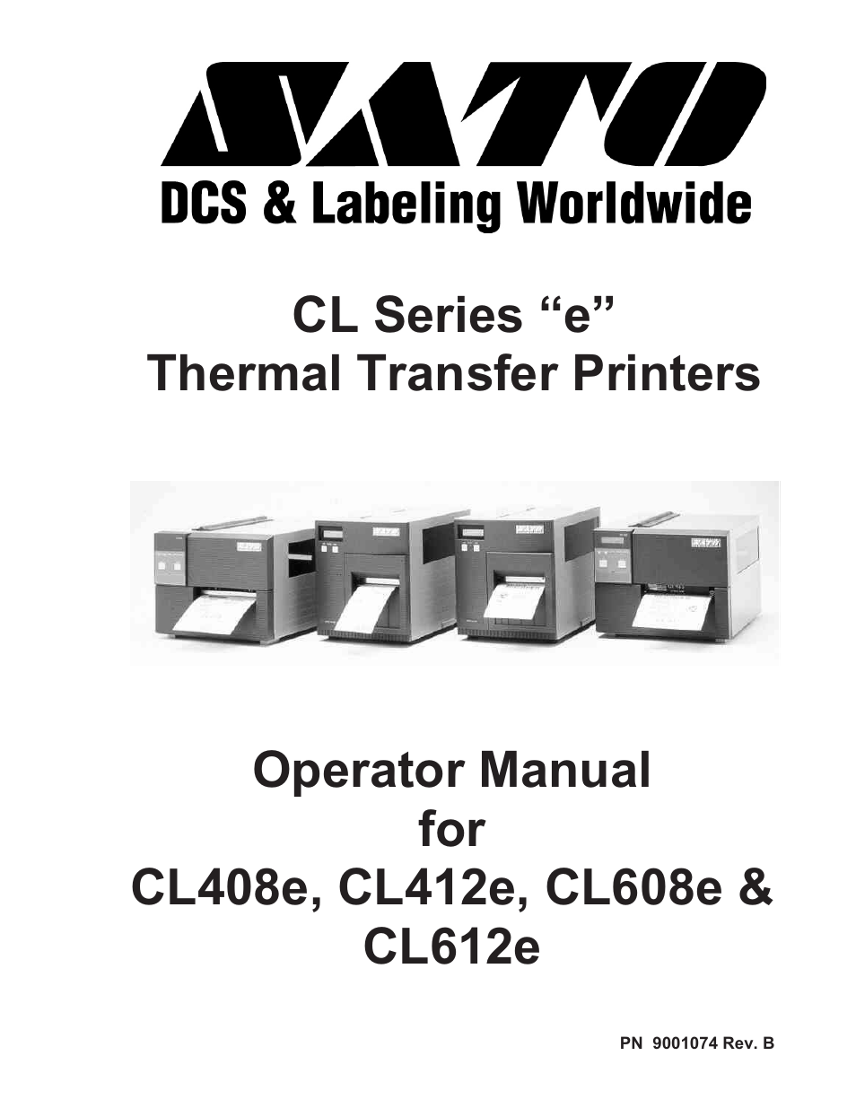 SATO CL408e User Manual | 103 pages