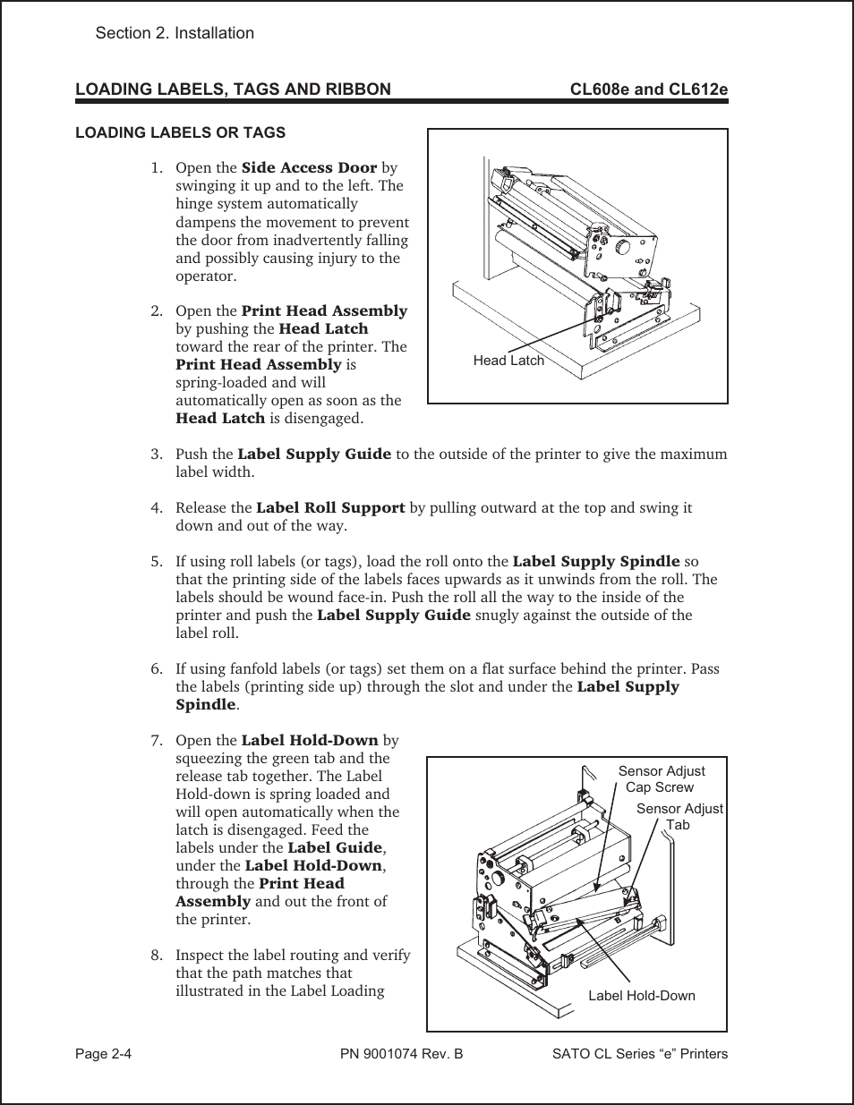 SATO CL408e User Manual | Page 21 / 103