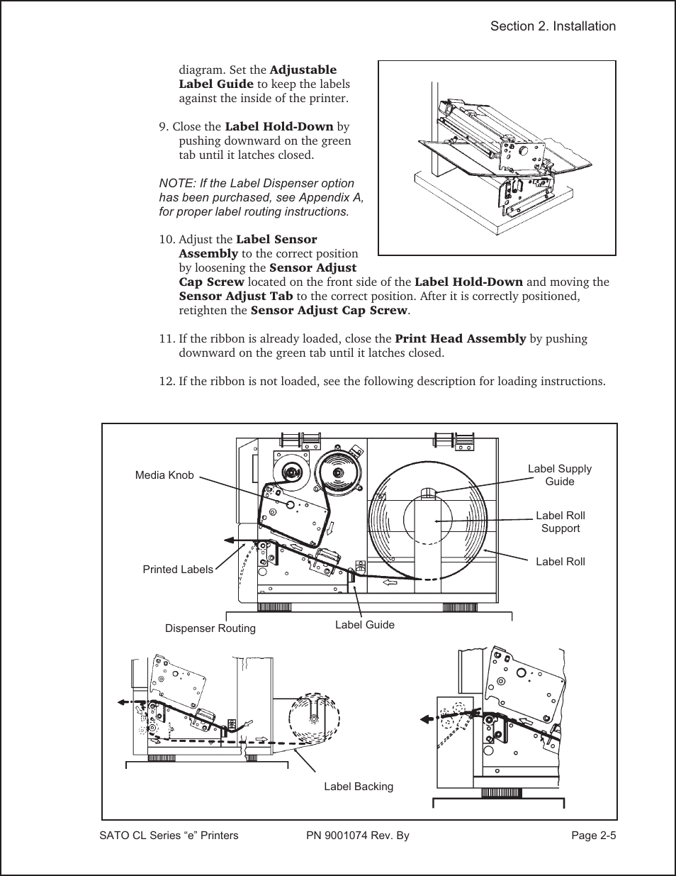SATO CL408e User Manual | Page 22 / 103