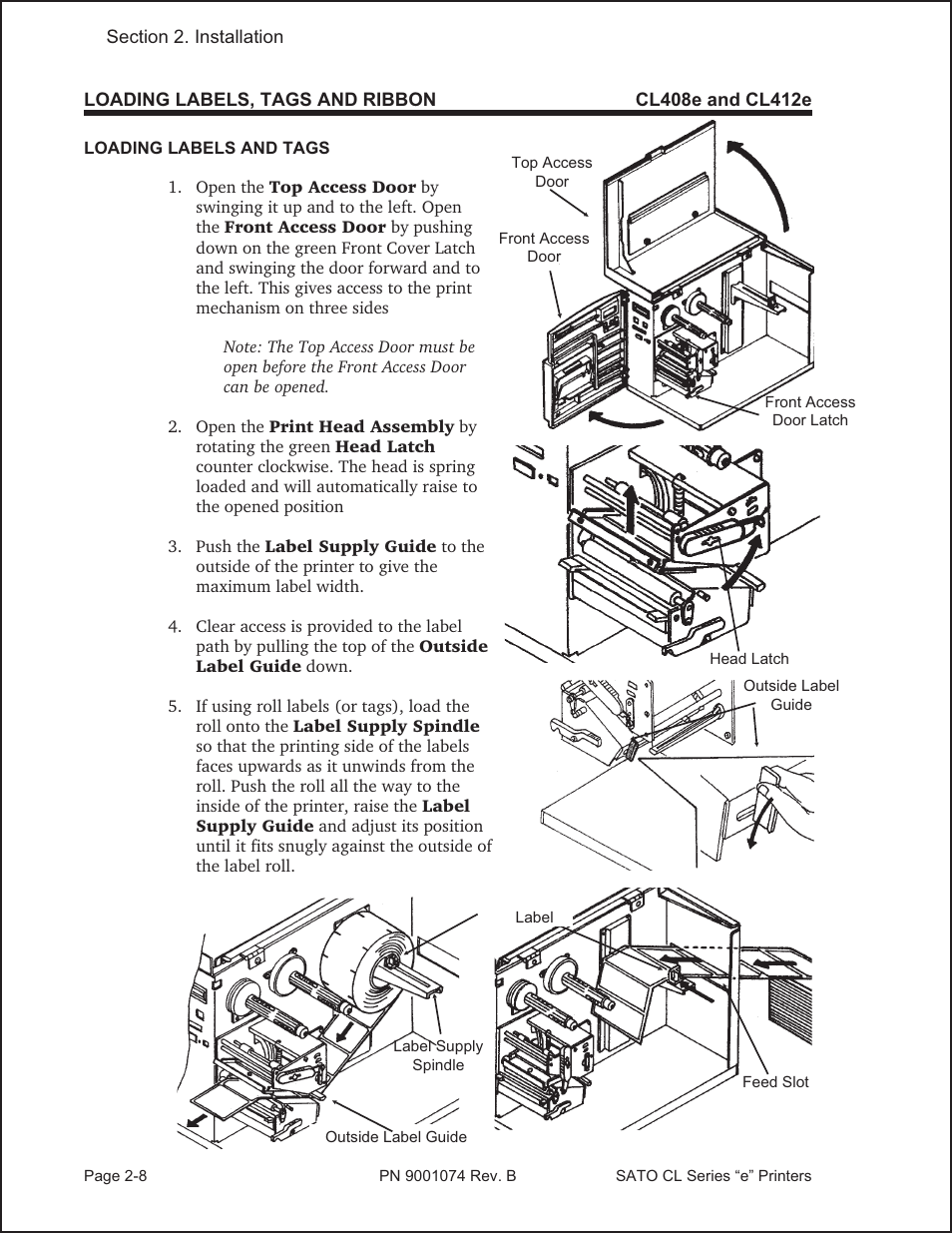 SATO CL408e User Manual | Page 25 / 103