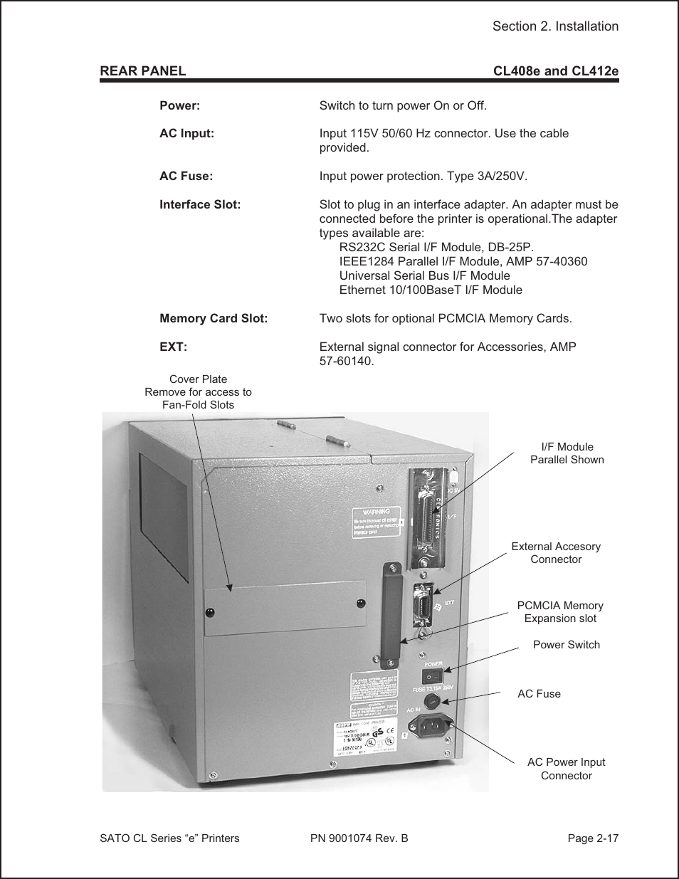 SATO CL408e User Manual | Page 34 / 103