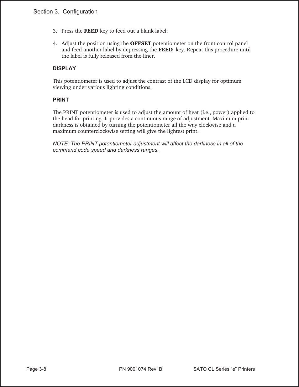 SATO CL408e User Manual | Page 45 / 103