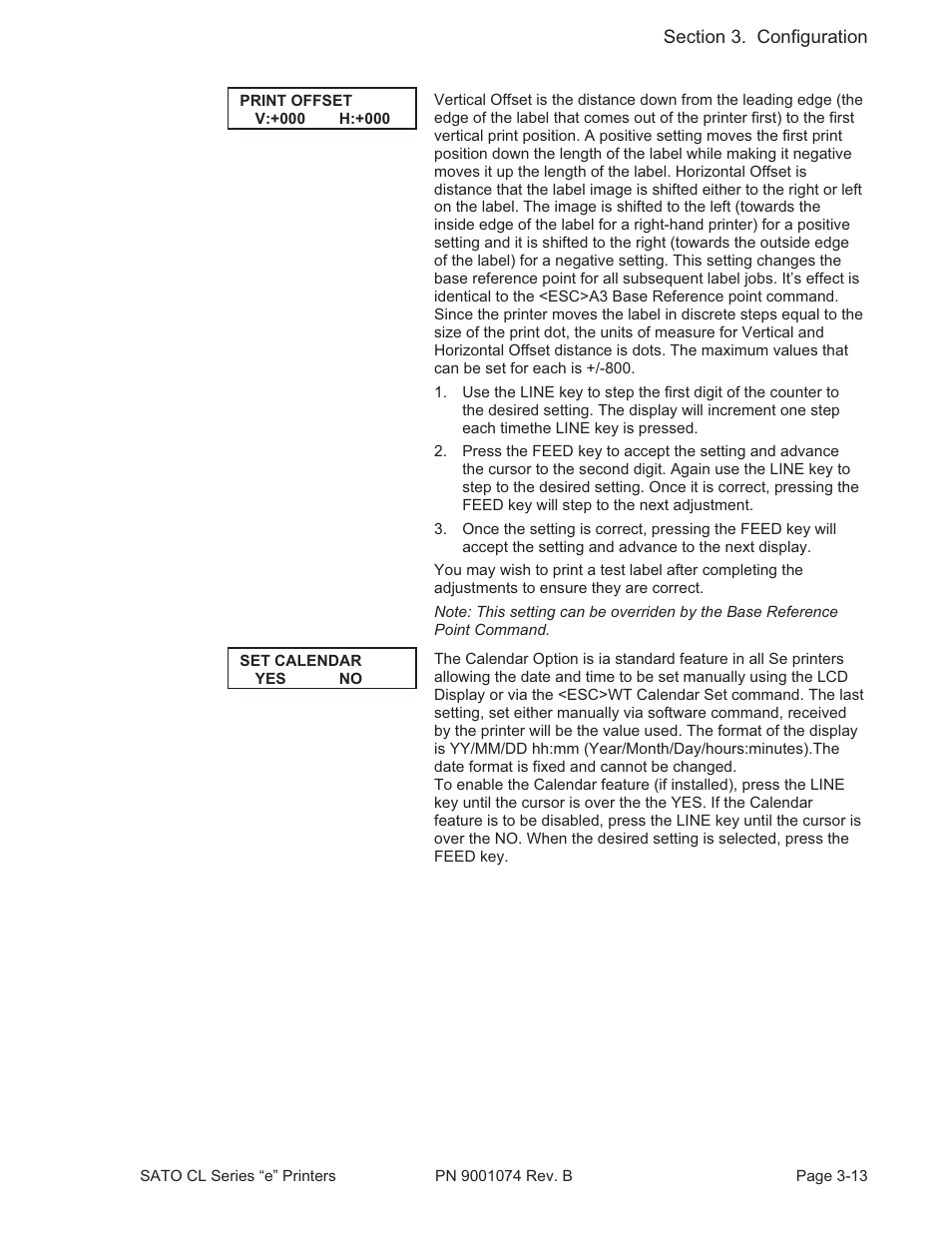 SATO CL408e User Manual | Page 50 / 103