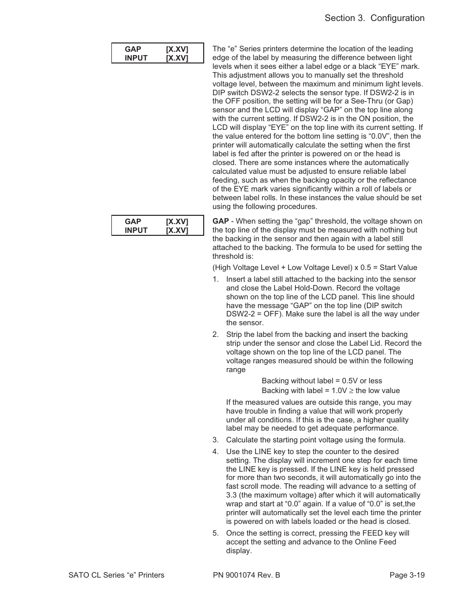 SATO CL408e User Manual | Page 56 / 103