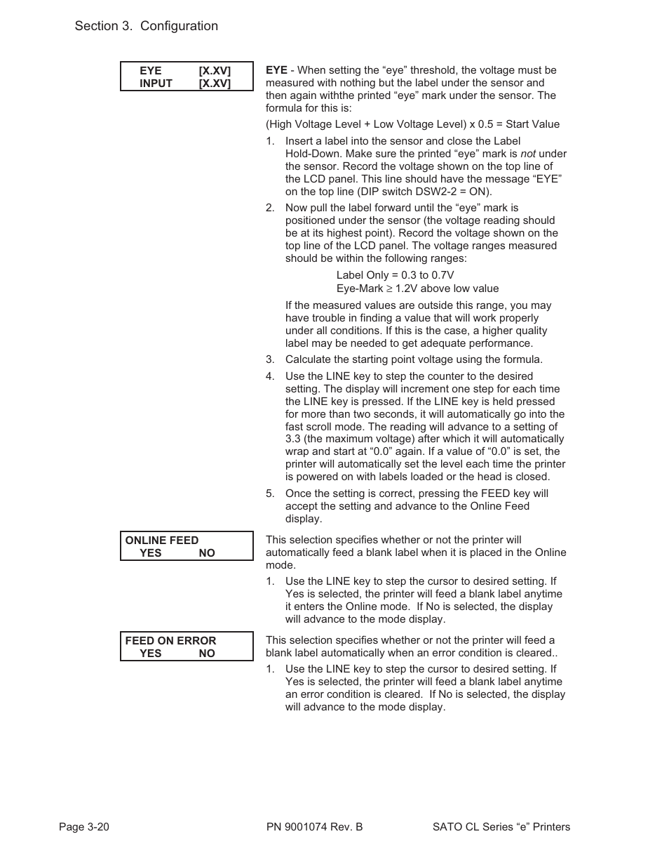 SATO CL408e User Manual | Page 57 / 103