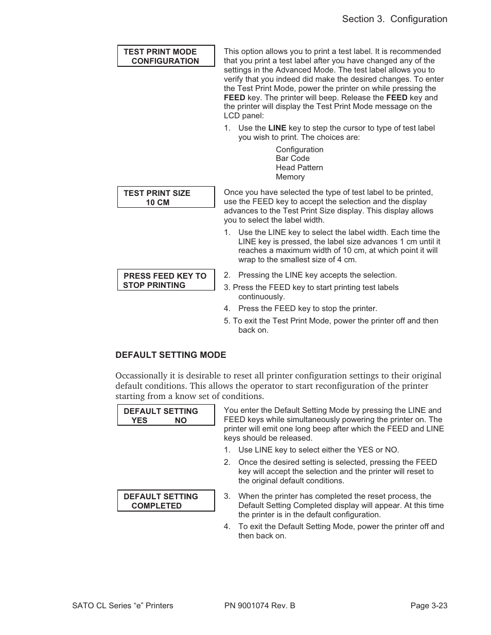 SATO CL408e User Manual | Page 60 / 103