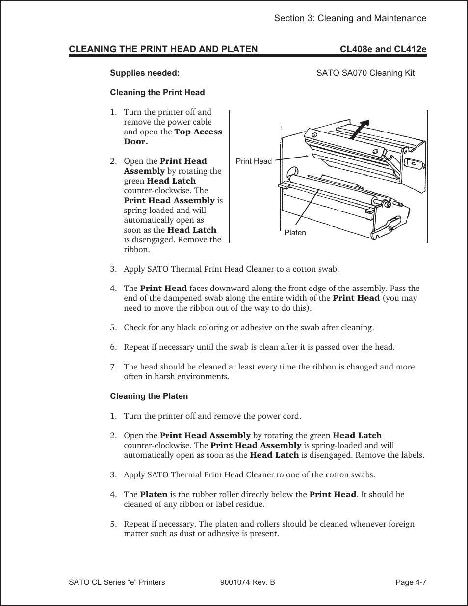 SATO CL408e User Manual | Page 70 / 103