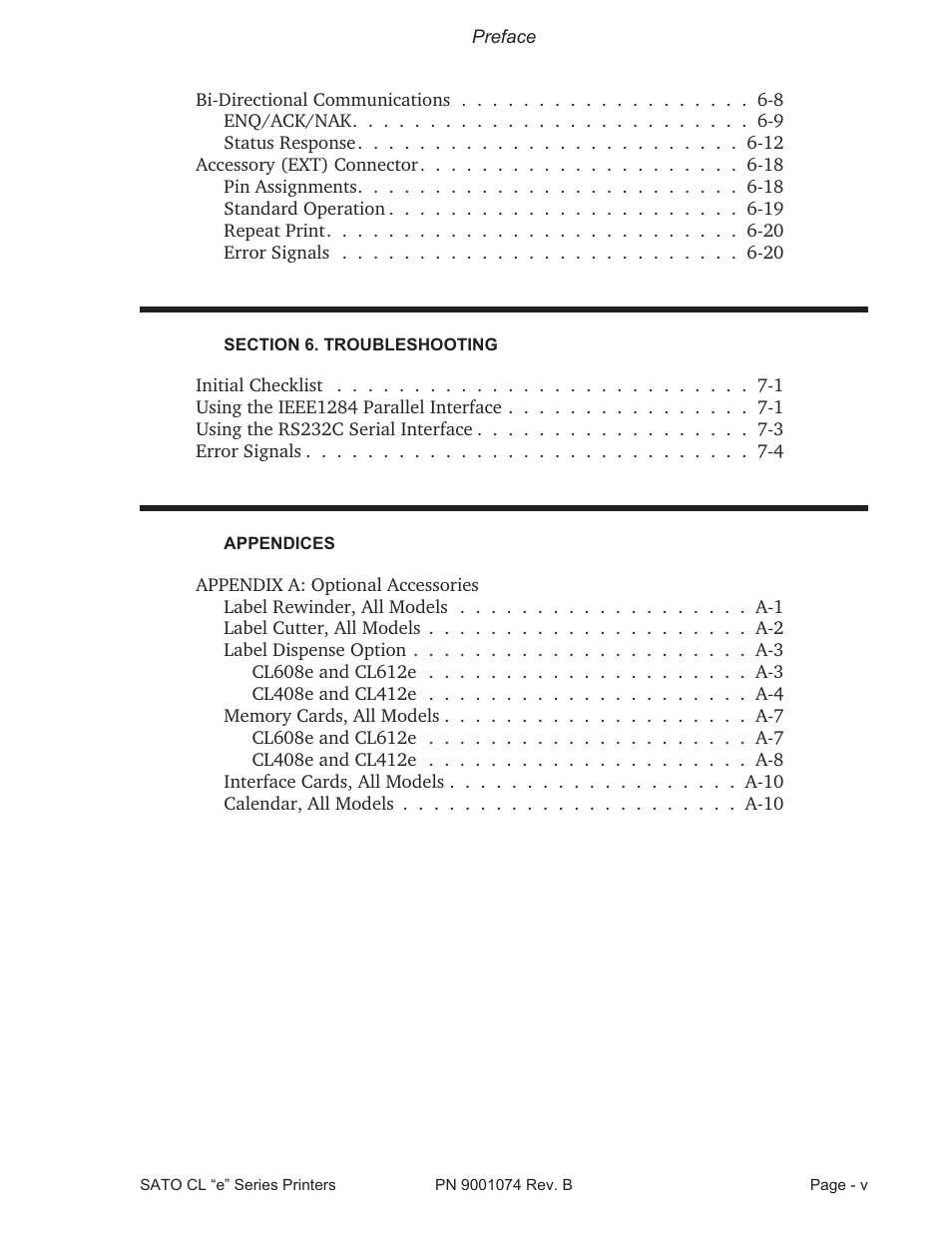 SATO CL408e User Manual | Page 8 / 103