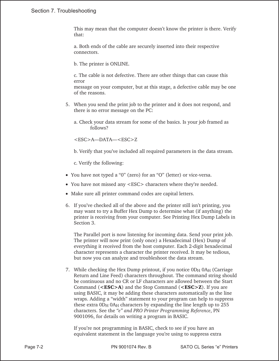 SATO CL408e User Manual | Page 91 / 103