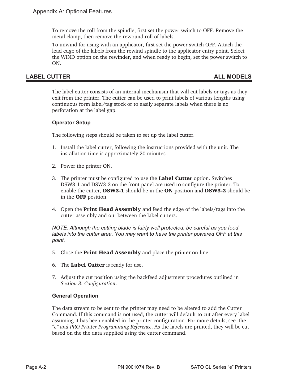 SATO CL408e User Manual | Page 95 / 103