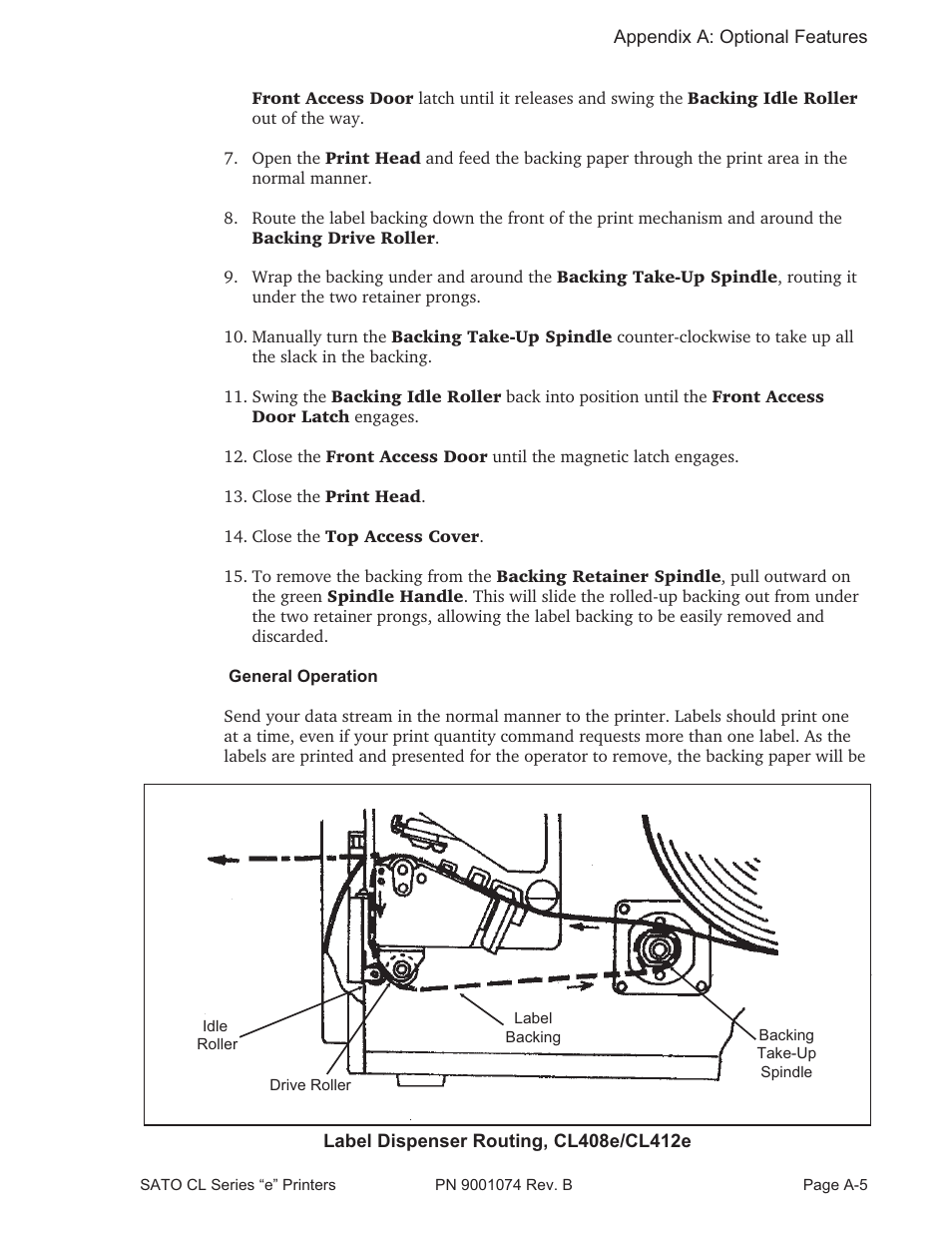 SATO CL408e User Manual | Page 98 / 103