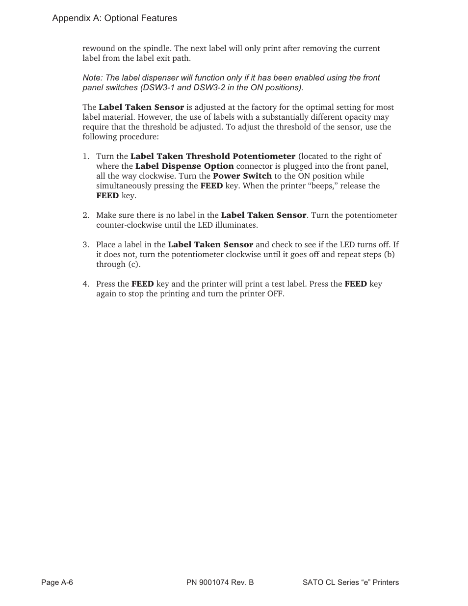 SATO CL408e User Manual | Page 99 / 103
