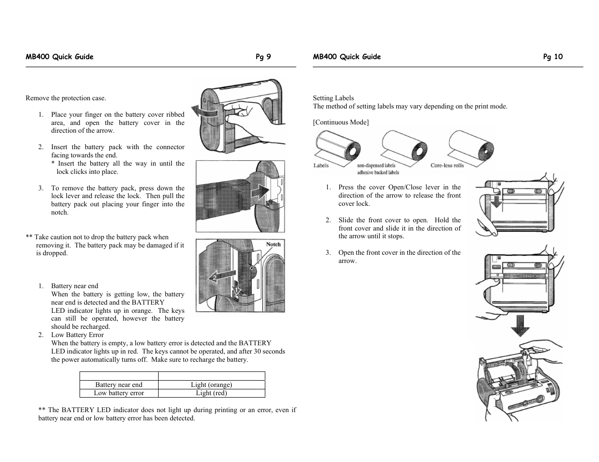 SATO MB400 User Manual | Page 12 / 12