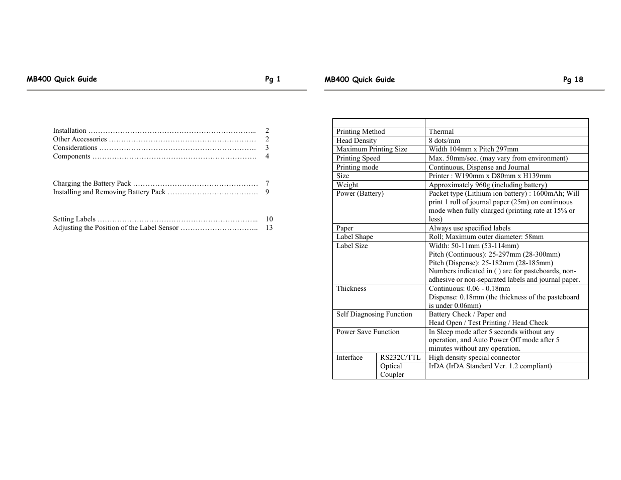 SATO MB400 User Manual | Page 4 / 12