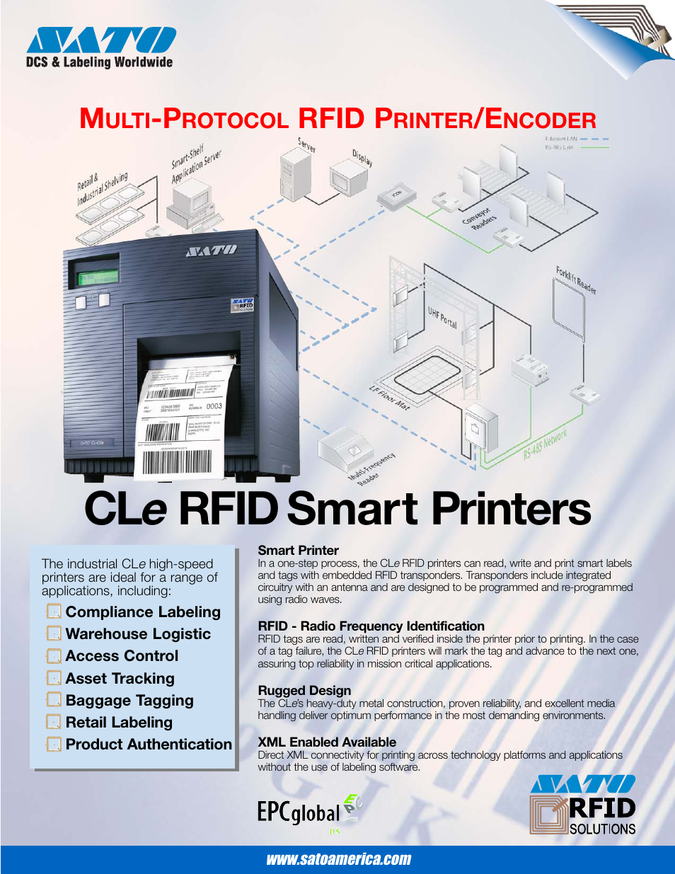 SATO CLe RFID User Manual | 2 pages