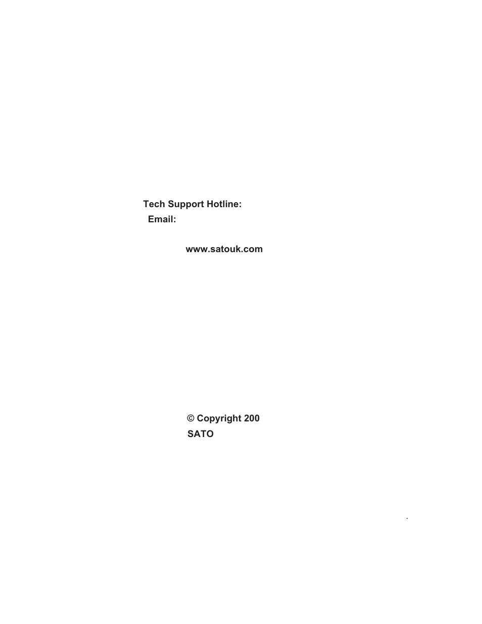 SATO CT410 User Manual | Page 2 / 199