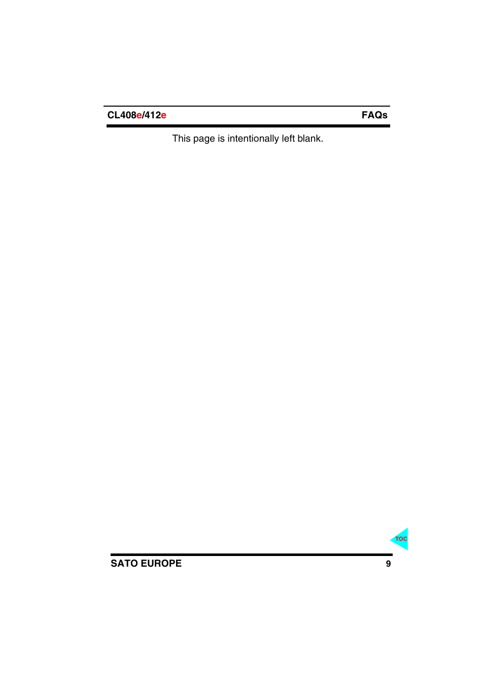 SATO CL408e/412e User Manual | Page 13 / 14