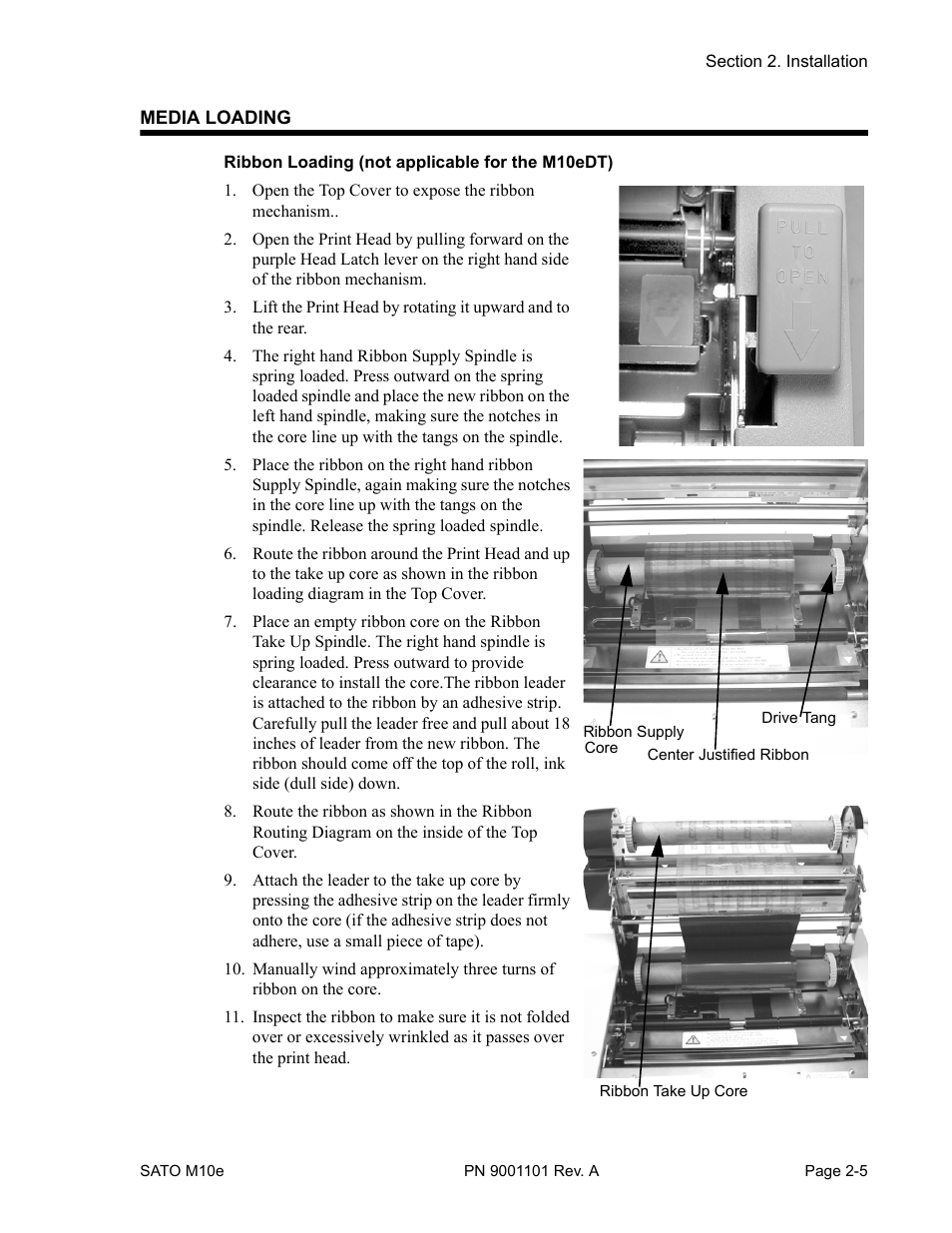 SATO M10e User Manual | Page 17 / 82