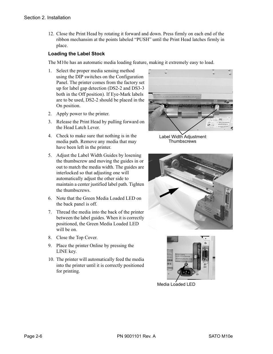 SATO M10e User Manual | Page 18 / 82