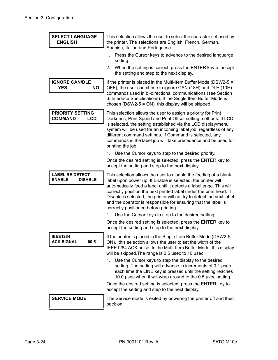 SATO M10e User Manual | Page 46 / 82