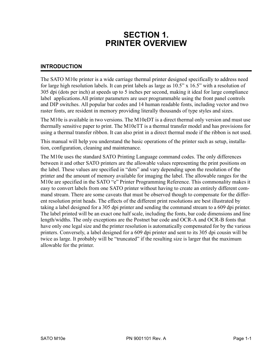 SATO M10e User Manual | Page 5 / 82