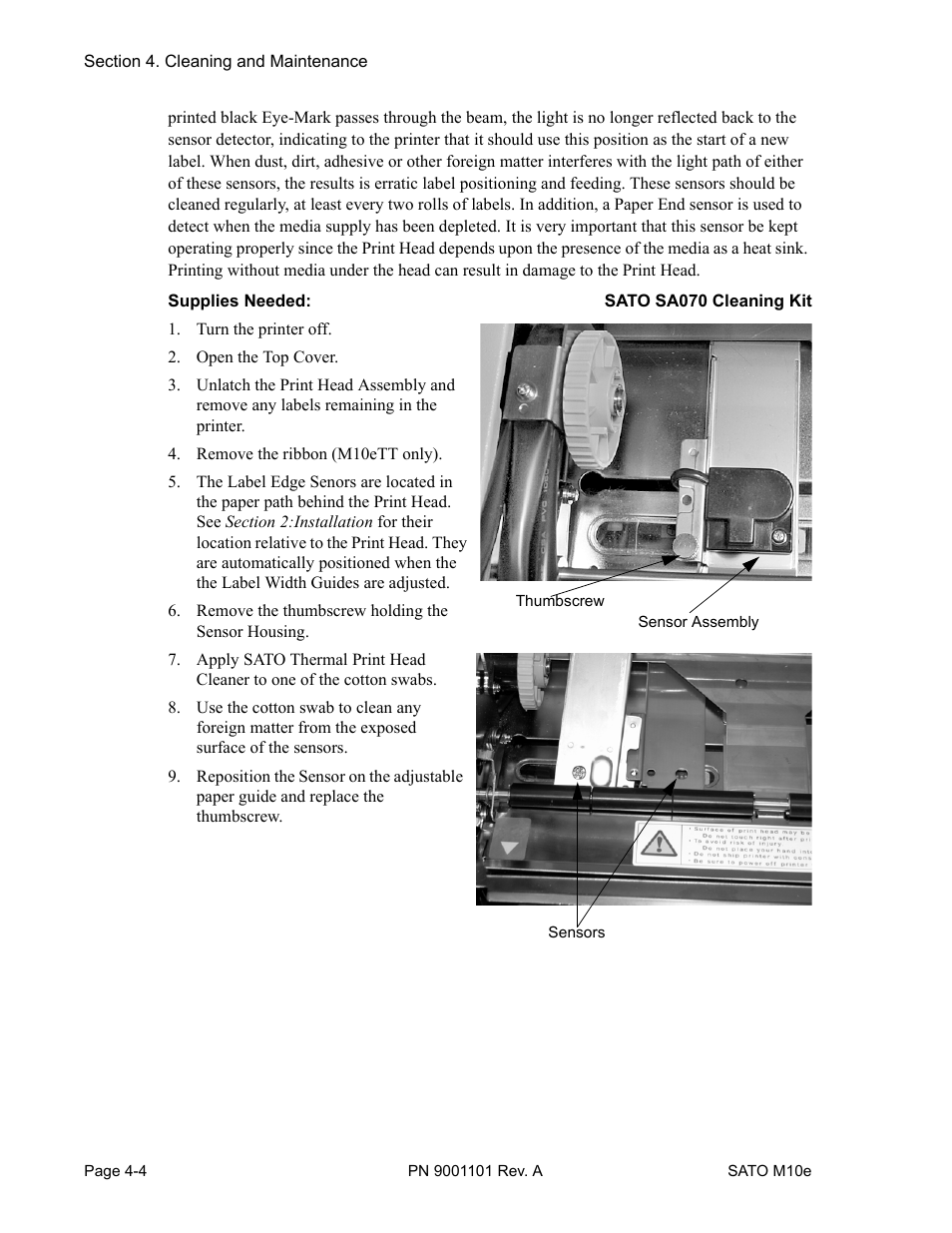 SATO M10e User Manual | Page 54 / 82