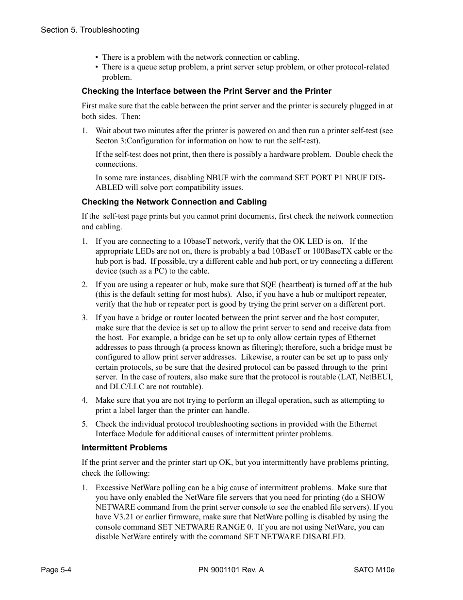 SATO M10e User Manual | Page 60 / 82