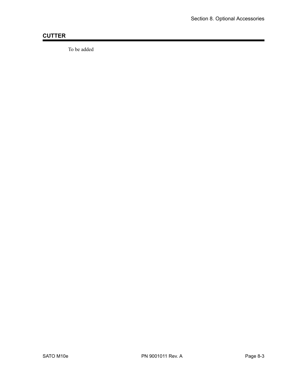 SATO M10e User Manual | Page 81 / 82