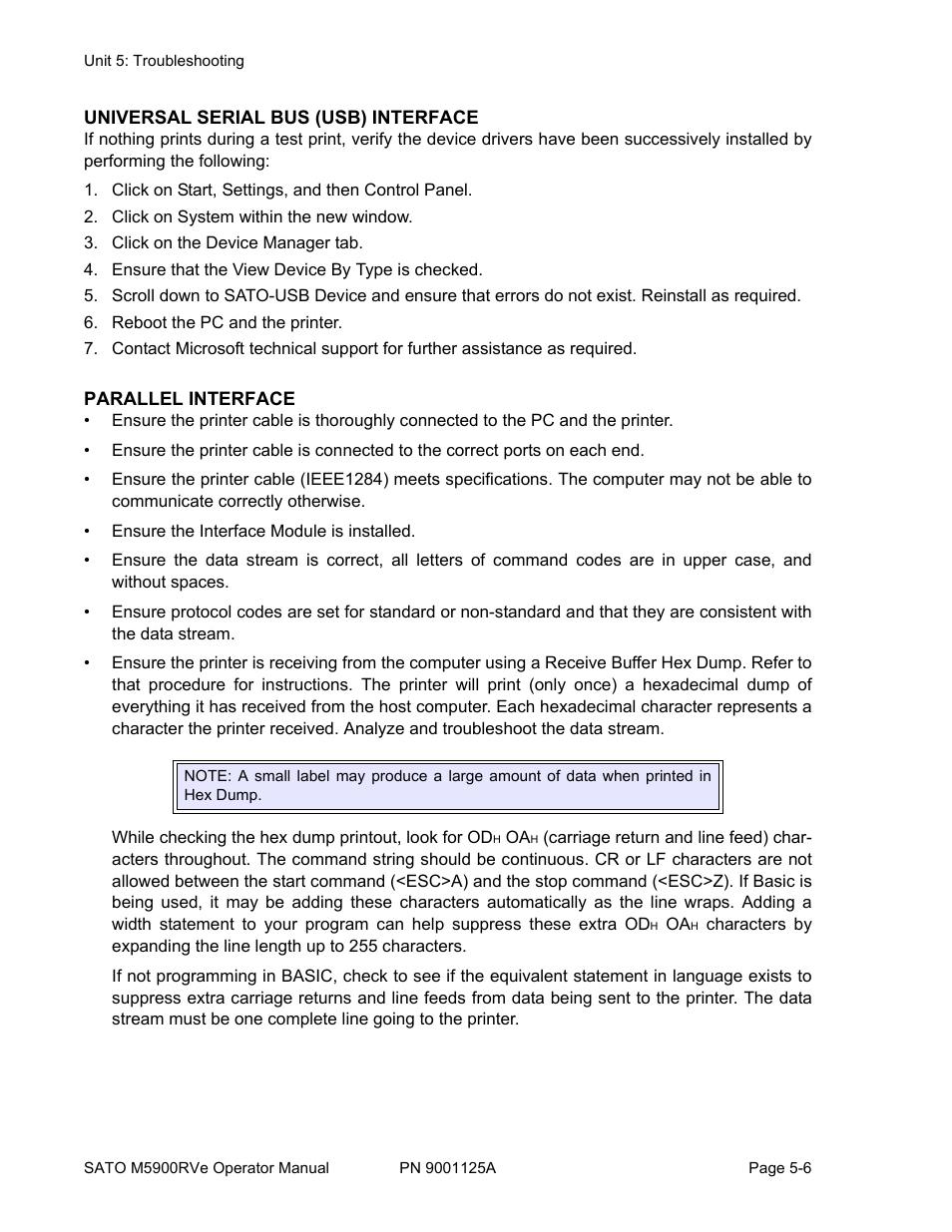 SATO M5900RVe User Manual | Page 56 / 66