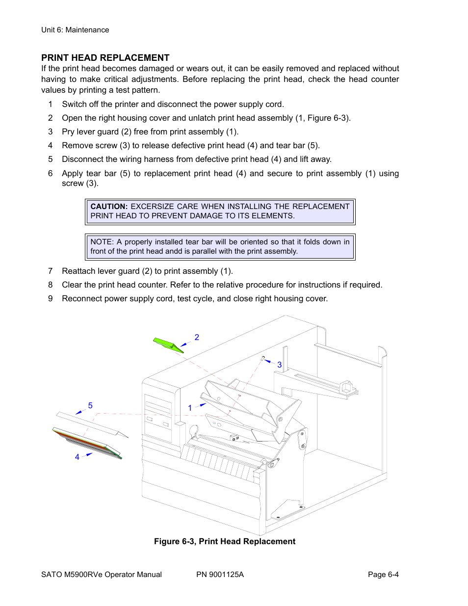 SATO M5900RVe User Manual | Page 62 / 66