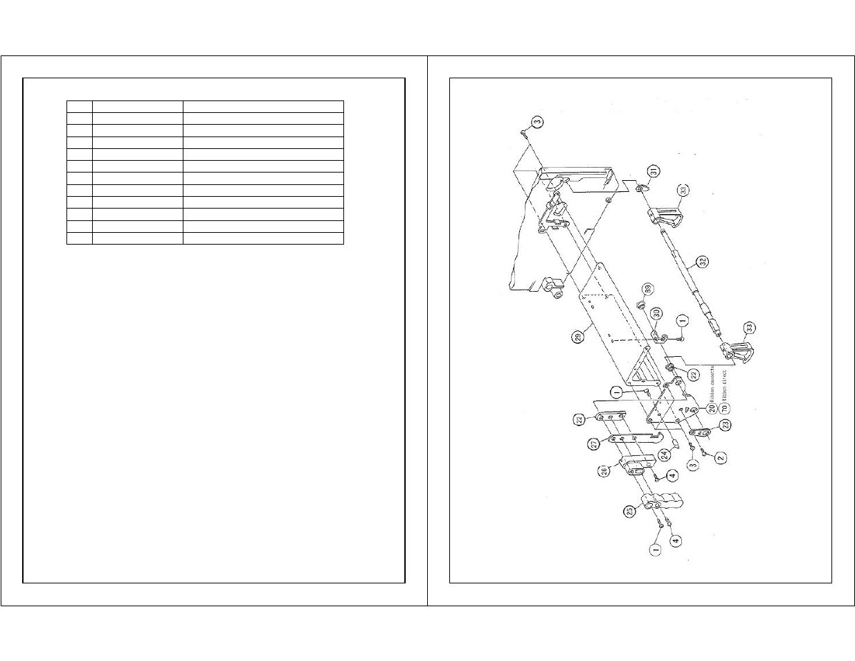 Head assembly - 1 | SATO S8404 Standard User Manual | Page 14 / 23