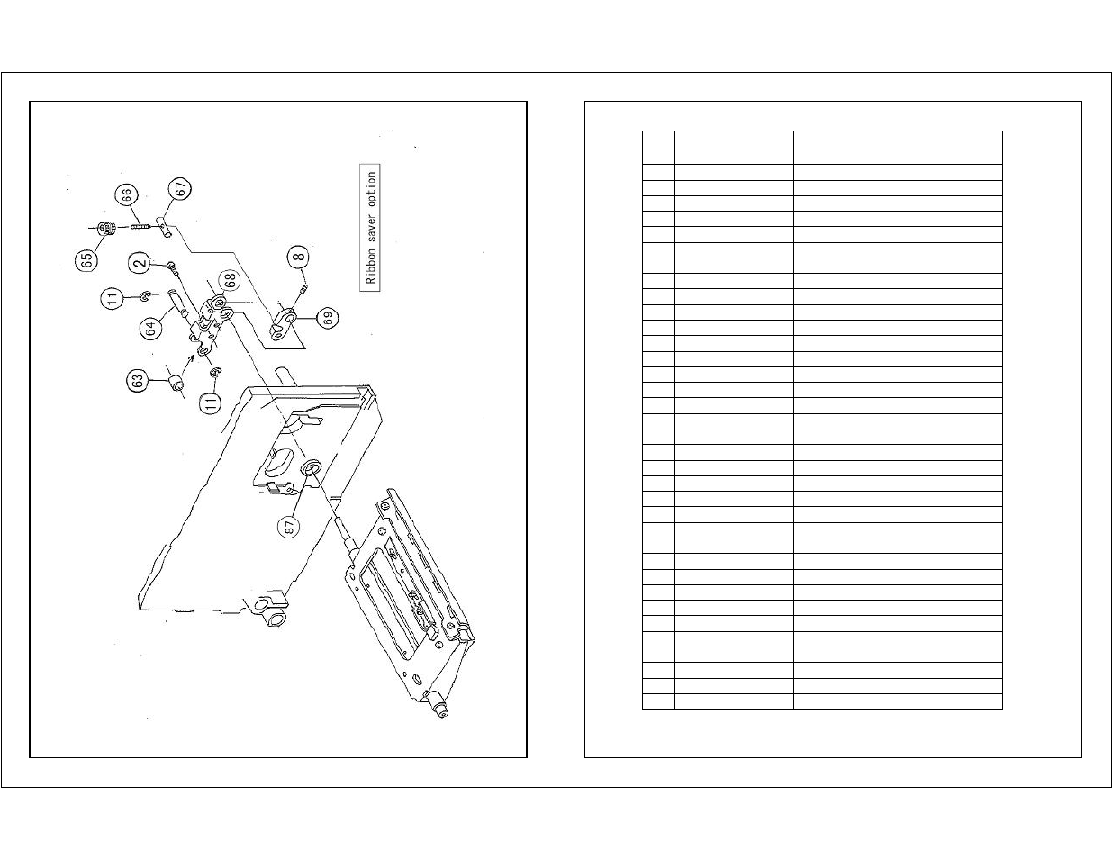 Head assembly - 4 | SATO S8404 Standard User Manual | Page 16 / 23