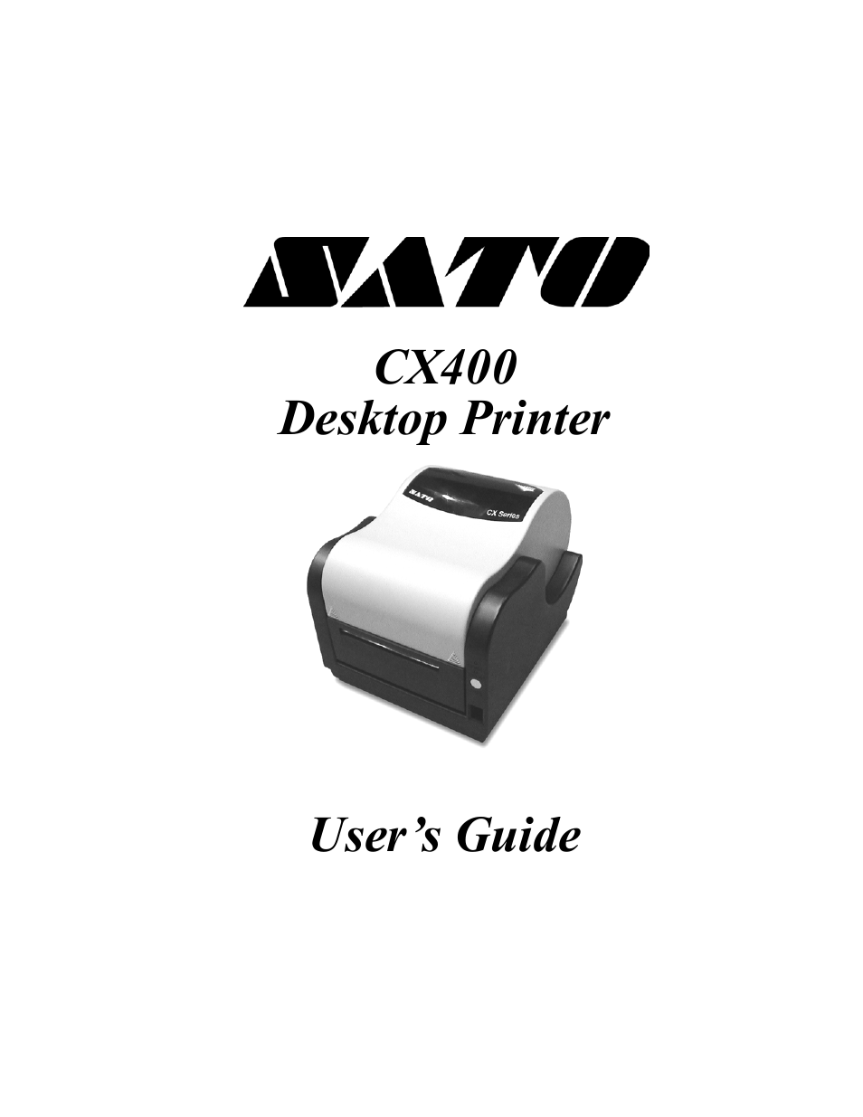 SATO CX400 User Manual | 26 pages