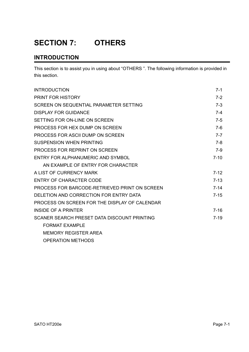 Introduction | SATO HT200e User Manual | Page 121 / 152