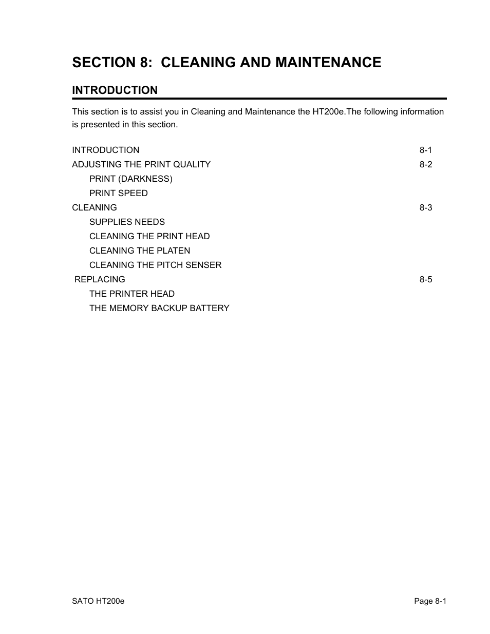 Introduction | SATO HT200e User Manual | Page 143 / 152