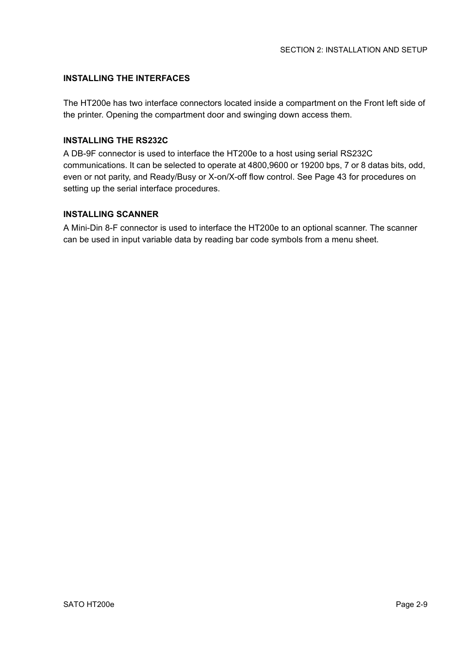 SATO HT200e User Manual | Page 27 / 152