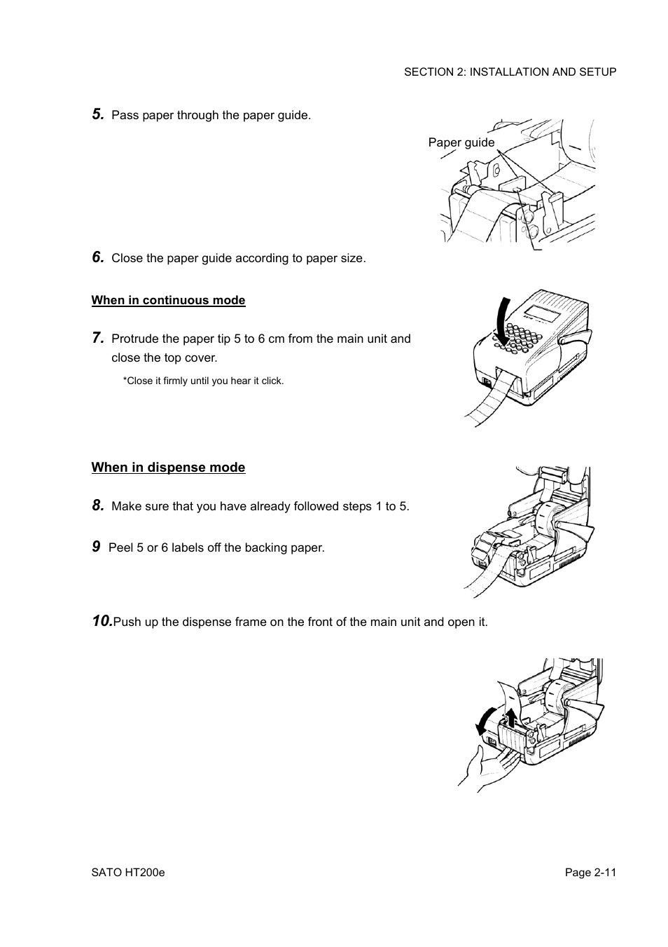 SATO HT200e User Manual | Page 29 / 152