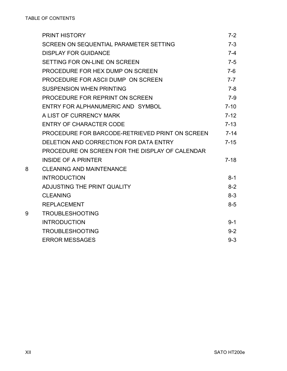 SATO HT200e User Manual | Page 4 / 152