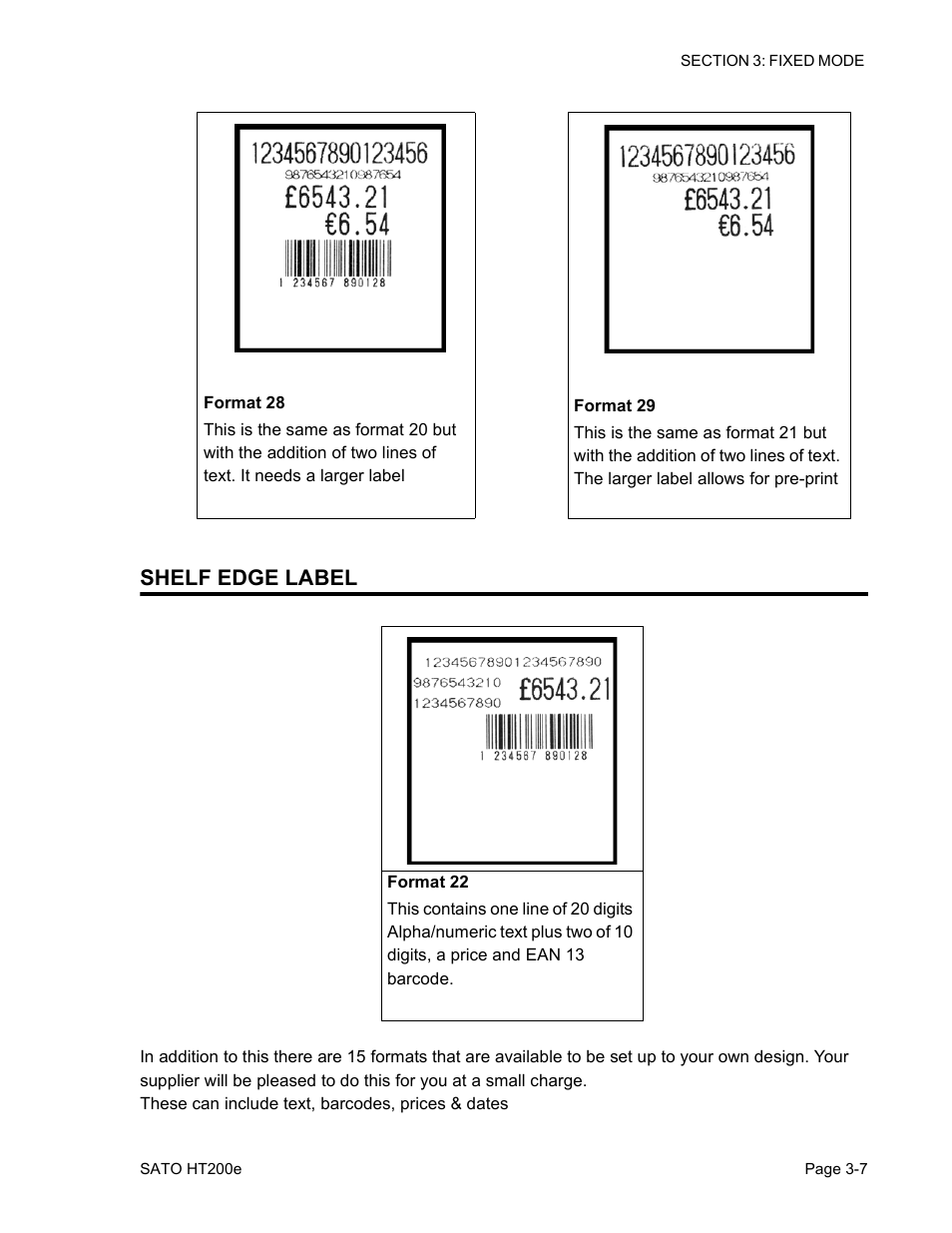 Shelf edge label | SATO HT200e User Manual | Page 63 / 152