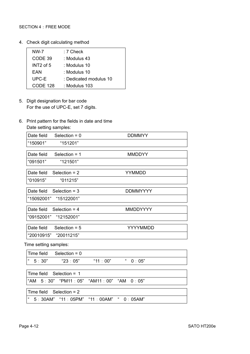 SATO HT200e User Manual | Page 75 / 152