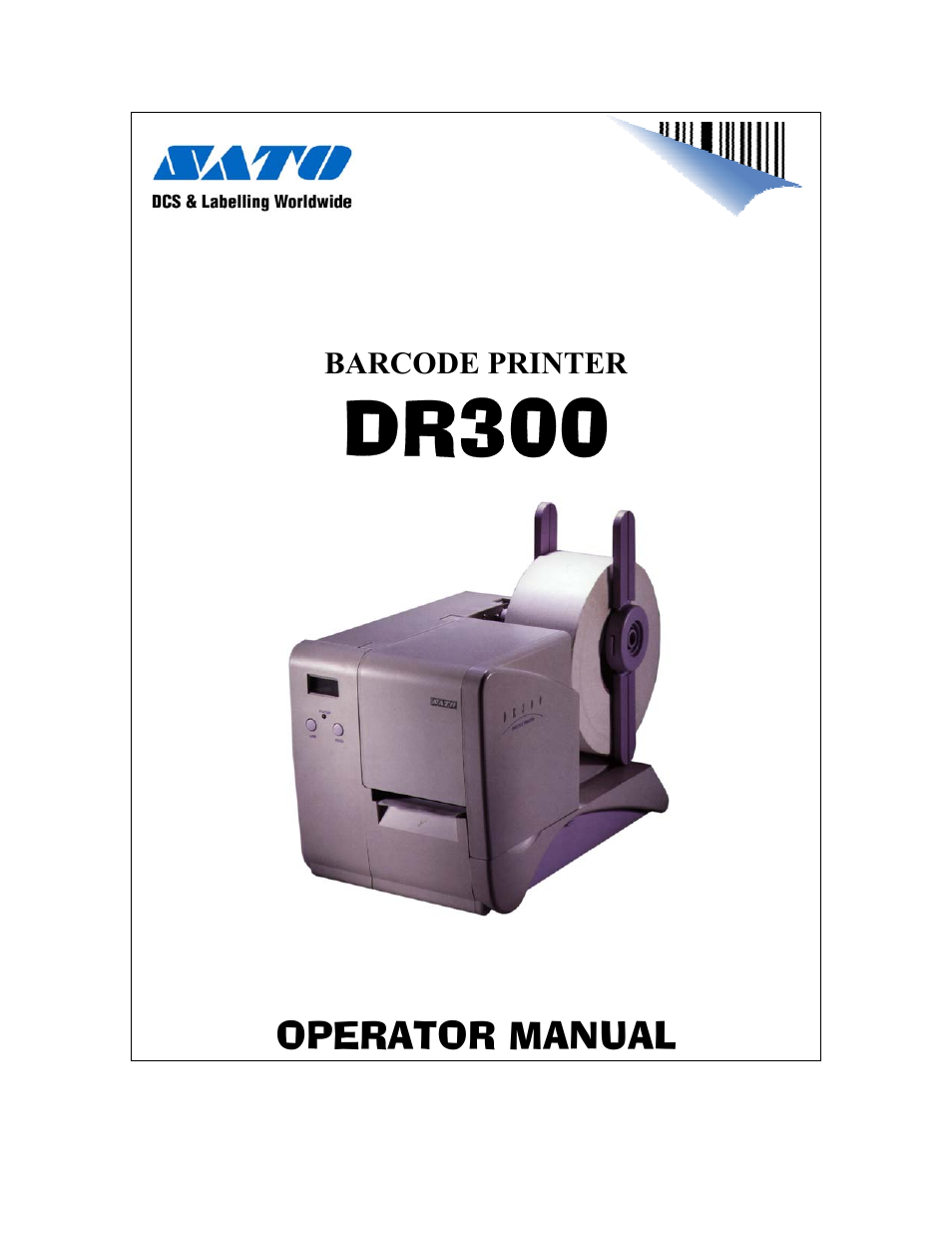 SATO DR300 User Manual | 96 pages