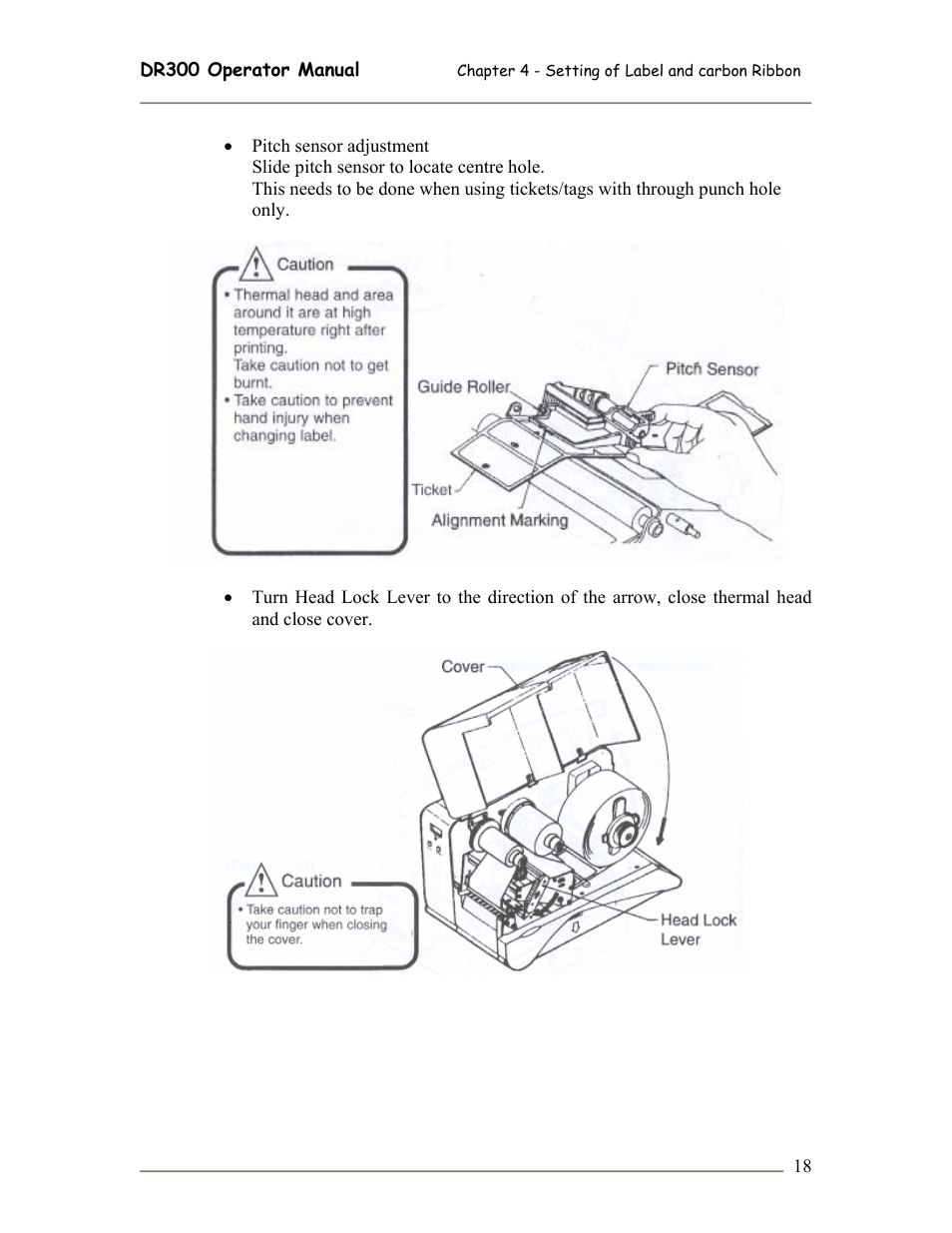 SATO DR300 User Manual | Page 20 / 96