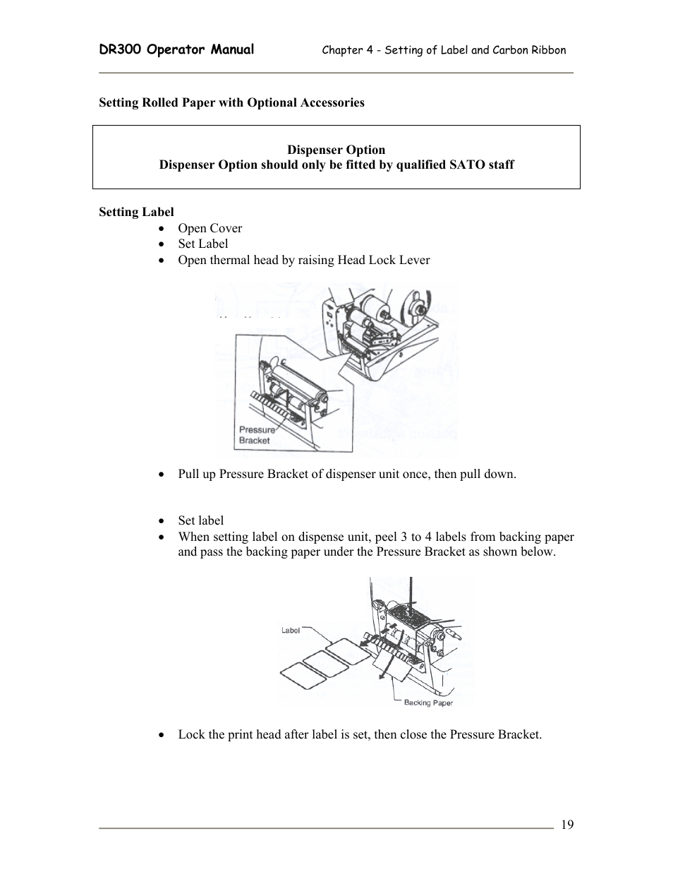 SATO DR300 User Manual | Page 21 / 96